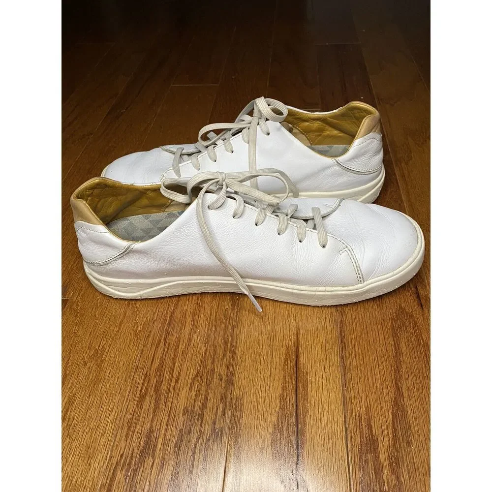 OluKai White and Brown Lace Up Shoes‎ Size US Men’s 9